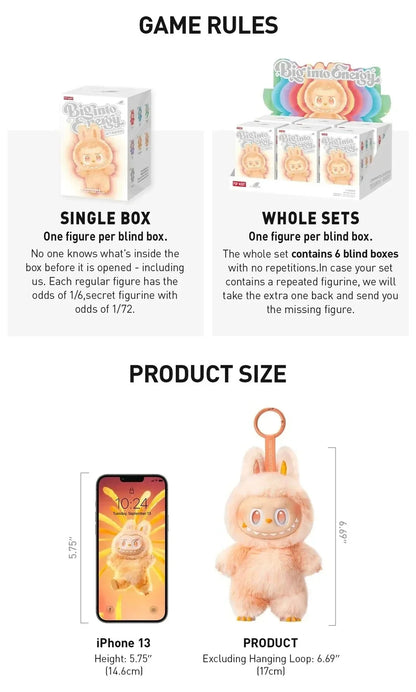 The Labubu Big Into Energy Blind Box 100% Authentic